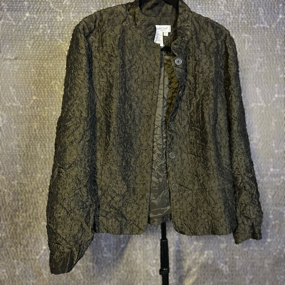 Coldwater Creek Black Teddy Jacket
